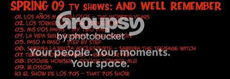 FlashBack's Spring 09 Tv Shows